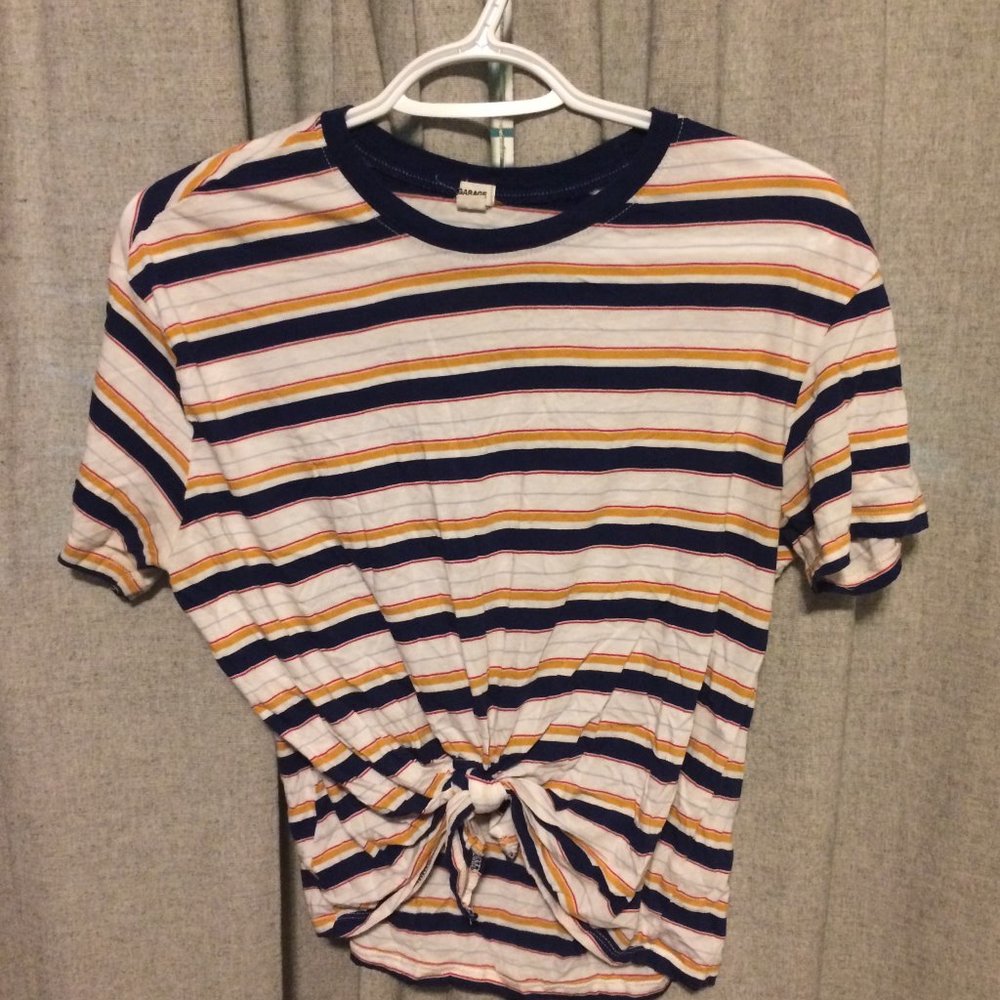 tie up colourful stripped T - shirts